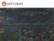 Tablet Screenshot of happyframer.com